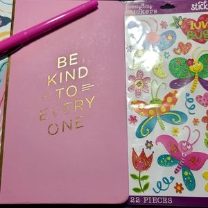 Thick Pink Be Kind Journal
